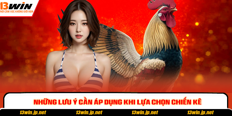 Những lưu ý cần áp dụng khi lựa chọn chiến kê